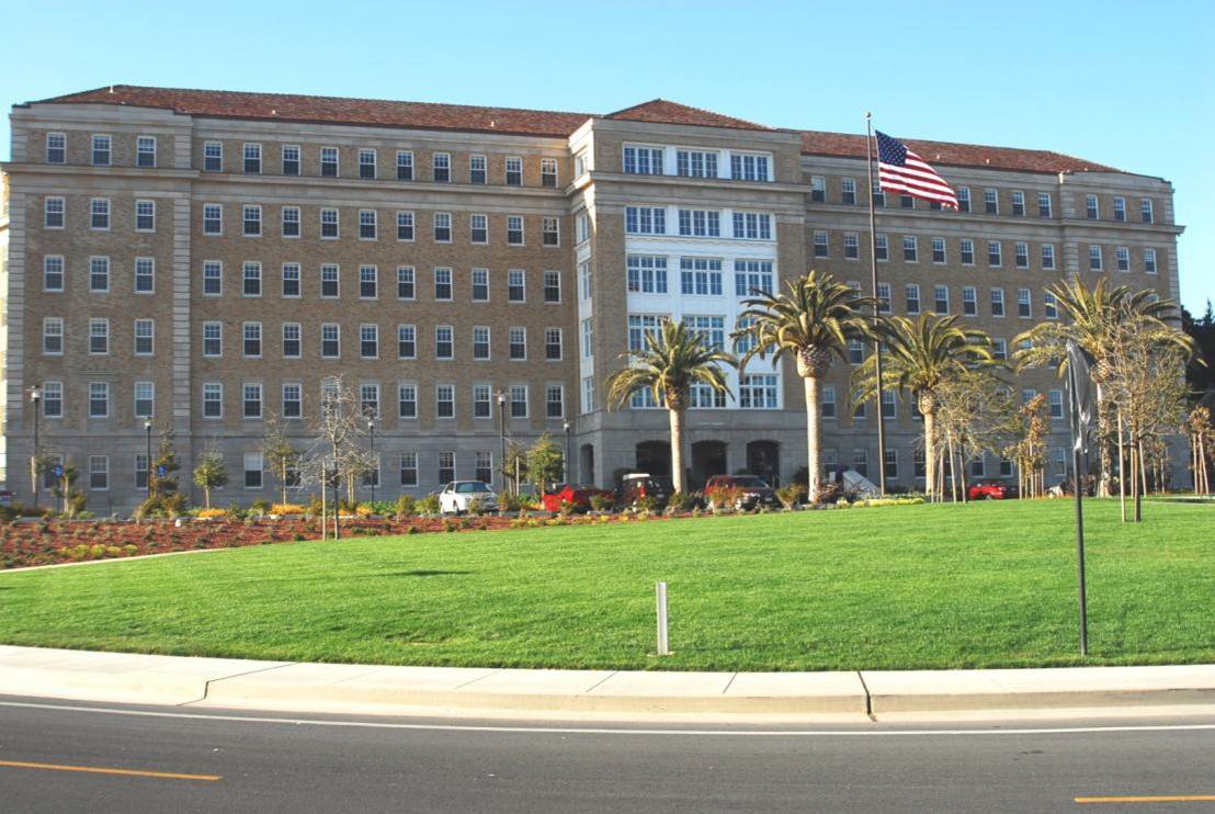 Front view of Public Hospital after rehabilitation