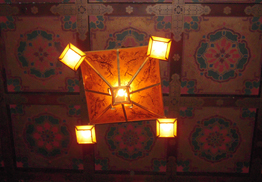 Buddhist Church Ceiling Detail