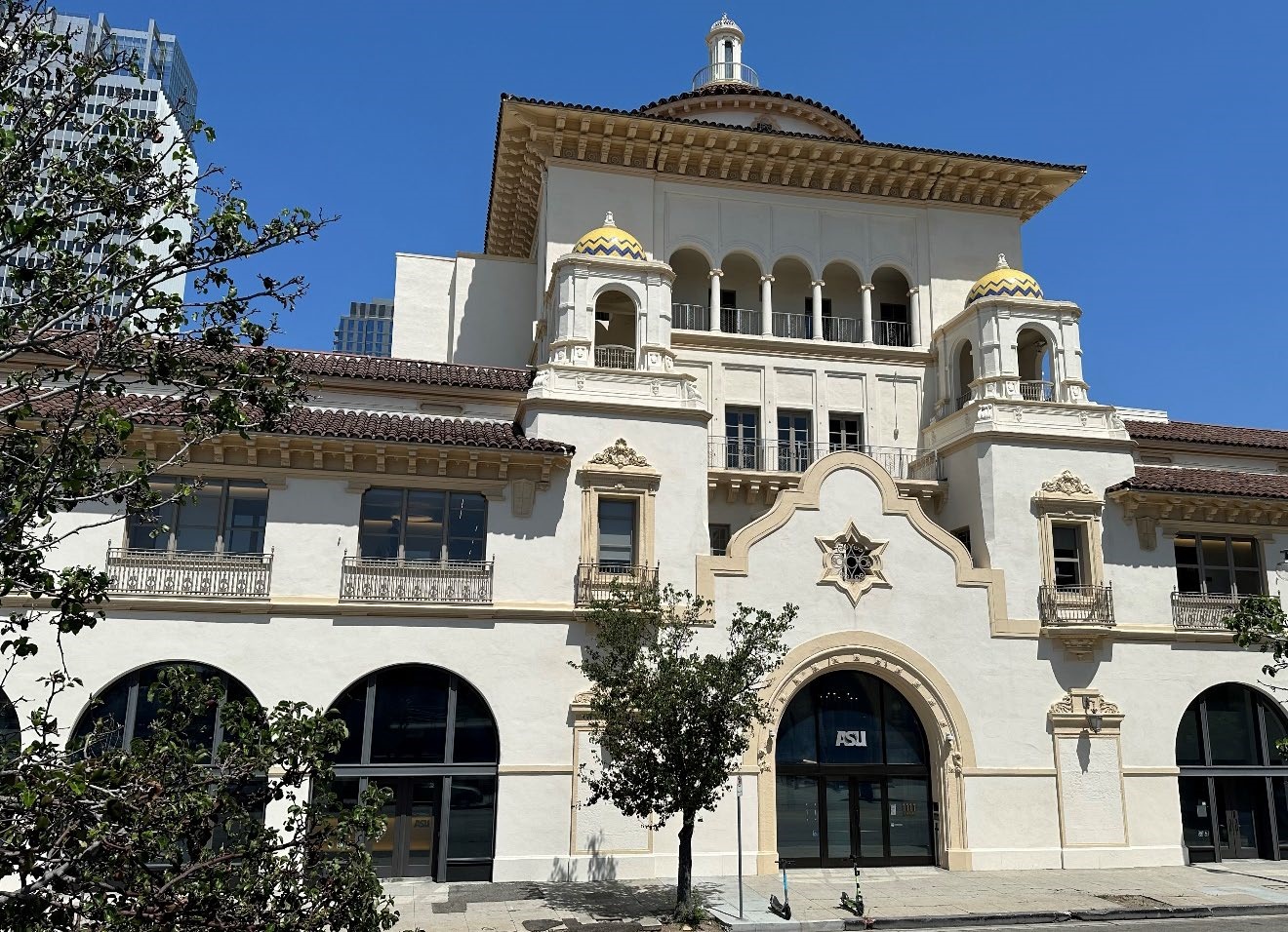 Los Angeles Herald Examiner building following rehabilitation