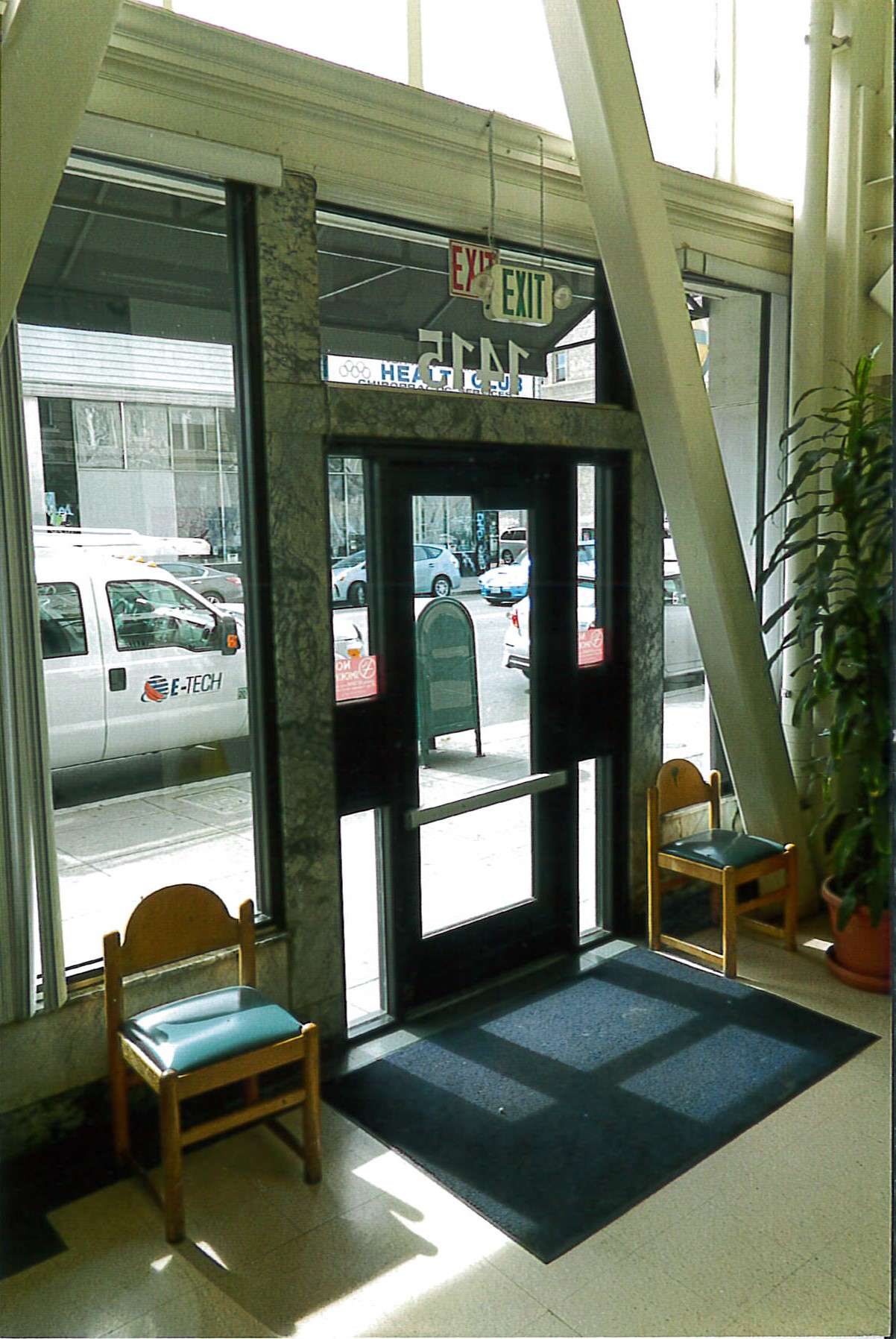 Before Hotel Harrison Entrance, interior view