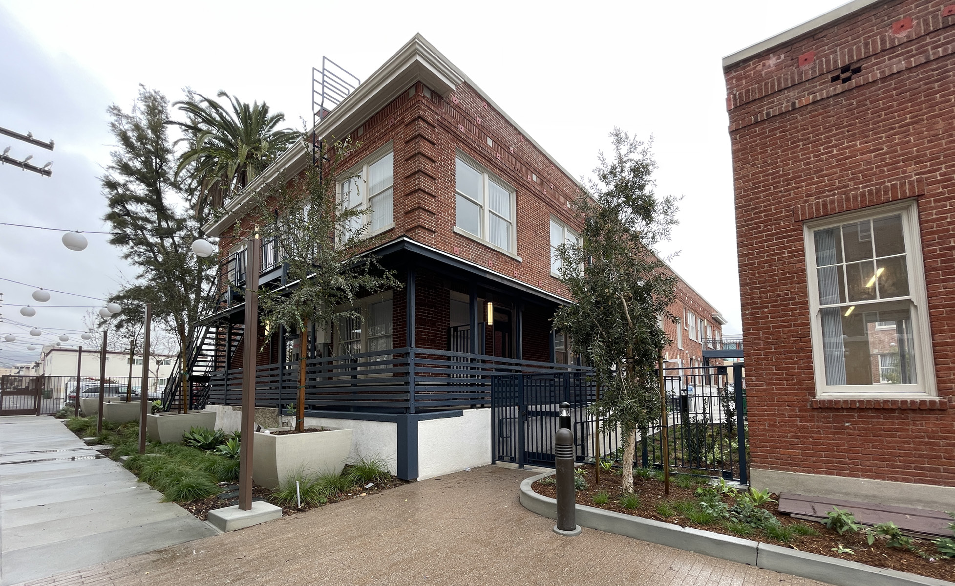 Rehabilitated west facade