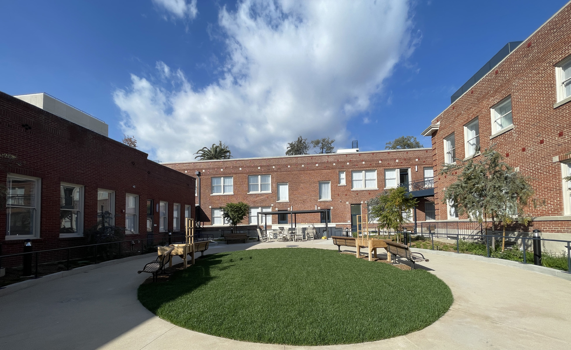 Rehabilitated courtyard